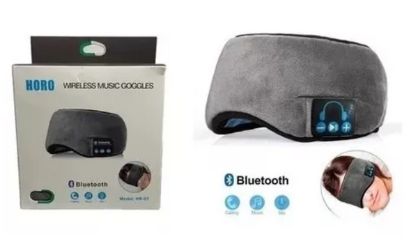 Máscara de Dormir con Bluetooth y Audífonos Integrados