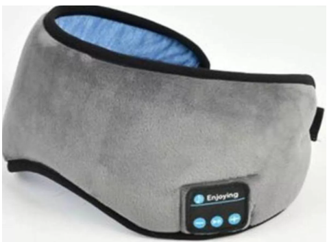Máscara de Dormir con Bluetooth y Audífonos Integrados