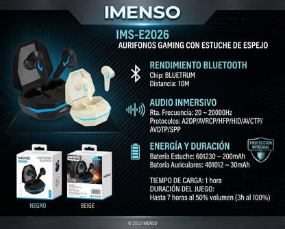Audífonos Bluetooth IMENSO 26