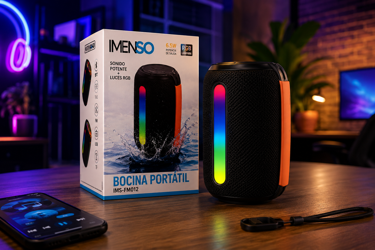 Bocina Bluetooth Portátil IMENSO 12